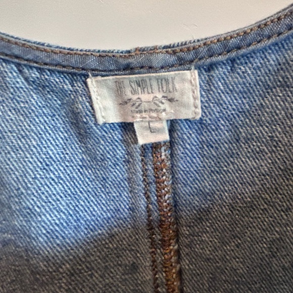 Oversized Blue Denim Dungaree Overalls - Picture 6 of 7